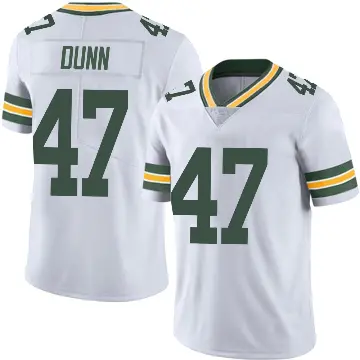 ＃47 Men's Isaiah Dunn White Limited Green Bay Packers Vapor Untouchable Jersey