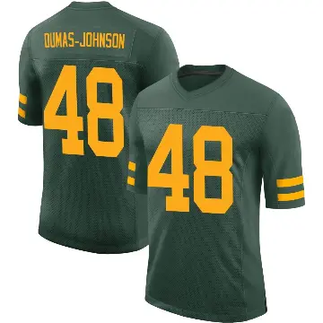 ＃48 Men's Jamon Dumas-Johnson Green Limited Green Bay Packers Alternate Vapor Jersey