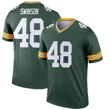 ＃48 Men's Messiah Swinson Green Legend Green Bay Packers Jersey