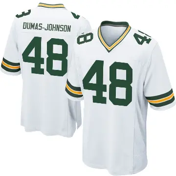＃48 Youth Jamon Dumas-Johnson White Game Green Bay Packers Jersey