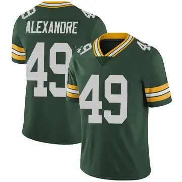 ＃49 Men's Deslin Alexandre Green Limited Green Bay Packers Team Color Vapor Untouchable Jersey