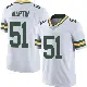 ＃51 Men's Jeremiah Martin White Limited Green Bay Packers Vapor Untouchable Jersey