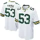 ＃53 Men's Arron Mosby White Game Green Bay Packers Jersey