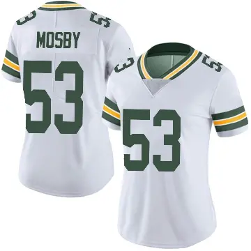 ＃53 Women's Arron Mosby White Limited Green Bay Packers Vapor Untouchable Jersey