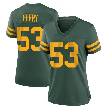 ＃53 Women's Nick Perry Green Game Green Bay Packers Alternate Jersey