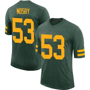 ＃53 Youth Arron Mosby Green Limited Green Bay Packers Alternate Vapor Jersey