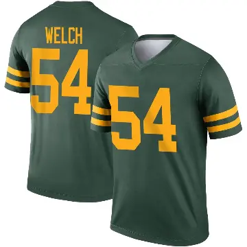 ＃54 Men's Kristian Welch Green Legend Green Bay Packers Alternate Jersey