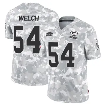 ＃54 Youth Kristian Welch Arctic Camo Limited Green Bay Packers 2024 Salute to Service Jersey