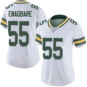＃55 Women's Kingsley Enagbare White Limited Green Bay Packers Vapor Untouchable Jersey