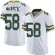 ＃58 Men's Isaiah McDuffie White Limited Green Bay Packers Vapor Untouchable Jersey
