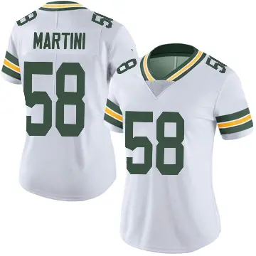 ＃58 Women's Greer Martini White Limited Green Bay Packers Vapor Untouchable Jersey