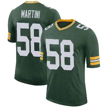 ＃58 Youth Greer Martini Green Limited Green Bay Packers Classic Jersey