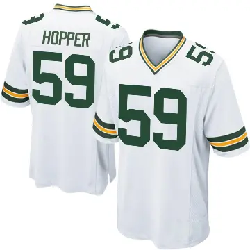 ＃59 Youth Ty'Ron Hopper White Game Green Bay Packers Jersey