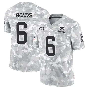 ＃6 Youth Jadakis Bonds Arctic Camo Limited Green Bay Packers 2024 Salute to Service Jersey