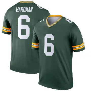 ＃6 Youth Mecole Hardman Green Legend Green Bay Packers Jersey