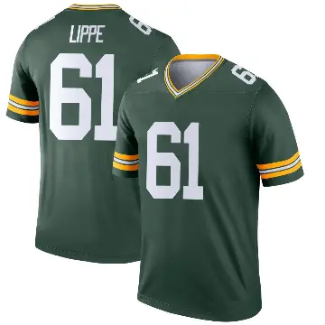 ＃61 Youth J.J. Lippe Green Legend Green Bay Packers Jersey