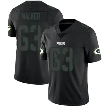 ＃63 Youth Rasheed Walker Black Impact Limited Green Bay Packers Jersey