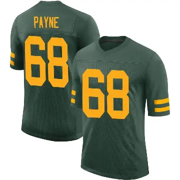 ＃68 Men's Leonard Payne Green Limited Green Bay Packers Alternate Vapor Jersey