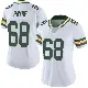 ＃68 Women's Leonard Payne White Limited Green Bay Packers Vapor Untouchable Jersey