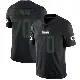 ＃70 Men's Michael Jordan Black Impact Limited Green Bay Packers Jersey