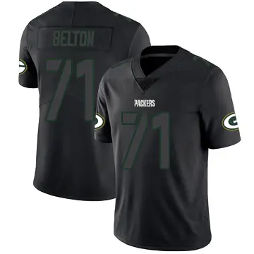 ＃71 Youth Anthony Belton Black Impact Limited Green Bay Packers Jersey