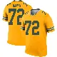 ＃72 Youth Brant Banks Gold Legend Green Bay Packers Inverted Jersey