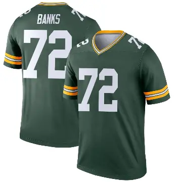 ＃72 Youth Brant Banks Green Legend Green Bay Packers Jersey