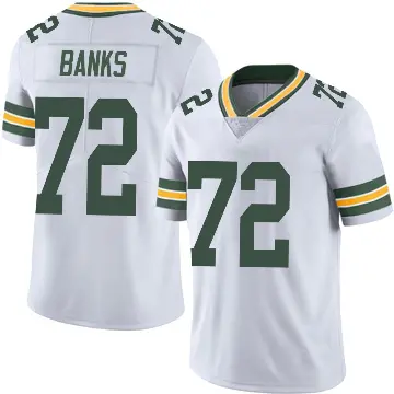 ＃72 Youth Brant Banks White Limited Green Bay Packers Vapor Untouchable Jersey