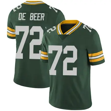 ＃72 Youth Gerhard de Beer Green Limited Green Bay Packers Team Color Vapor Untouchable Jersey