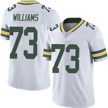 ＃73 Men's John Williams White Limited Green Bay Packers Vapor Untouchable Jersey