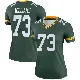 ＃73 Women's John Williams Green Legend Green Bay Packers Jersey