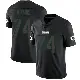 ＃74 Men's Elgton Jenkins Black Impact Limited Green Bay Packers Jersey