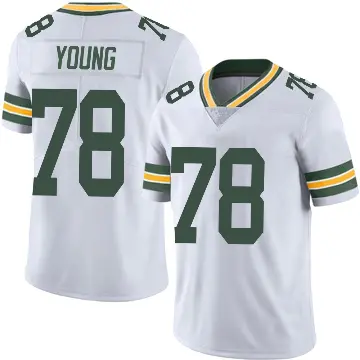 ＃78 Youth Cameron Young White Limited Green Bay Packers Vapor Untouchable Jersey