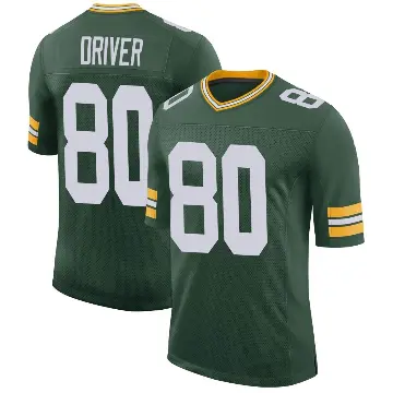 ＃80 Men's Donald Driver Green Limited Green Bay Packers Classic Jersey