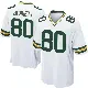 ＃80 Men's Martellus Bennett White Game Green Bay Packers Jersey