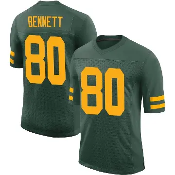 ＃80 Youth Martellus Bennett Green Limited Green Bay Packers Alternate Vapor Jersey