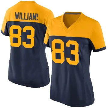＃83 Women's Savion Williams Navy Game Green Bay Packers Alternate Jersey