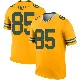 ＃85 Youth Tucker Kraft Gold Legend Green Bay Packers Inverted Jersey