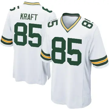 ＃85 Youth Tucker Kraft White Game Green Bay Packers Jersey