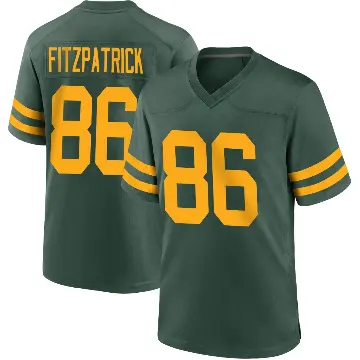 ＃86 Men's John FitzPatrick Green Game Green Bay Packers Alternate Jersey