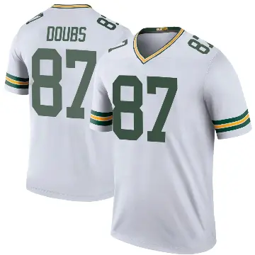 ＃87 Men's Romeo Doubs White Legend Green Bay Packers Color Rush Jersey