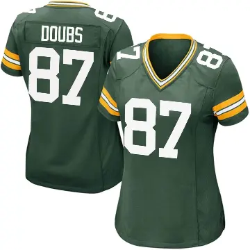 ＃87 Women's Romeo Doubs Green Game Green Bay Packers Team Color Jersey