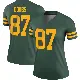 ＃87 Women's Romeo Doubs Green Legend Green Bay Packers Alternate Jersey