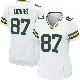 ＃87 Women's Romeo Doubs White Game Green Bay Packers Jersey