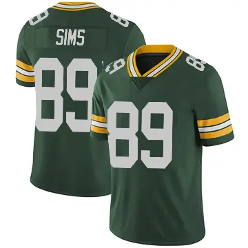 ＃89 Men's Ben Sims Green Limited Green Bay Packers Team Color Vapor Untouchable Jersey