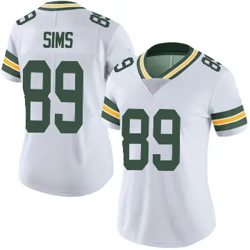 ＃89 Women's Ben Sims White Limited Green Bay Packers Vapor Untouchable Jersey