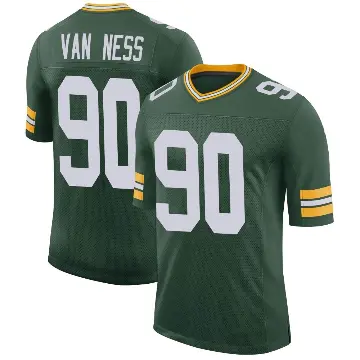 ＃90 Youth Lukas Van Ness Green Limited Green Bay Packers Classic Jersey