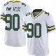 ＃90 Youth Lukas Van Ness White Limited Green Bay Packers Vapor Untouchable Jersey