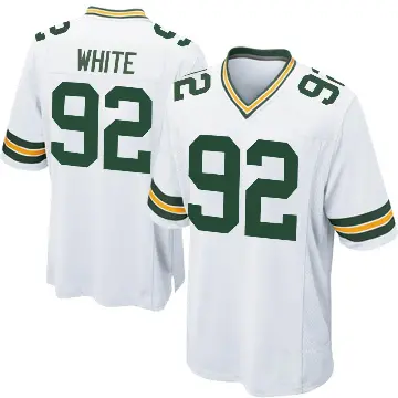 ＃92 Youth Reggie White White Game Green Bay Packers Jersey