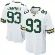 ＃93 Men's Anthony Campbell White Game Green Bay Packers Jersey